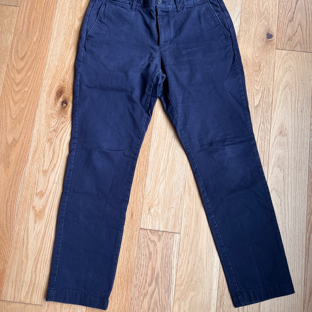 J. Crew Men's Dark Blue 770 Straight Chinos
